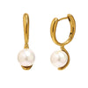 Wholesale Light Luxury Geometric Stainless Steel 18K Gold Plated Necklace And Earrings For Women