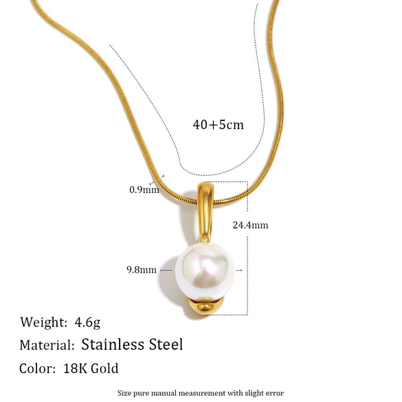 Wholesale Light Luxury Geometric Stainless Steel 18K Gold Plated Necklace And Earrings For Women