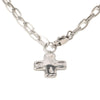 Wholesale Light Luxury Geometric Stainless Steel 18K Goldplated Cross Necklace For Women