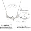 Wholesale Light Luxury Geometric Stainless Steel 18K Goldplated Fivepointed Star Wing Clavicle Chain Necklace For Women