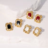 Wholesale Light Luxury Geometric Stainless Steel 18K Goldplated Women's Earrings