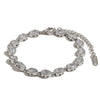 Wholesale Light Luxury Geometric Stainless Steel 18K Goldplated Zircon Water Drop Bracelet For Women