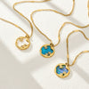 Wholesale Light Luxury Geometric Stainless Steel Necklace With 18K Gold Plating For Women
