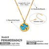 Wholesale Light Luxury Geometric Stainless Steel Necklace With 18K Gold Plating For Women