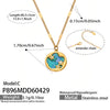 Wholesale Light Luxury Geometric Stainless Steel Necklace With 18K Gold Plating For Women