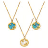 Wholesale Light Luxury Geometric Stainless Steel Necklace With 18K Gold Plating For Women