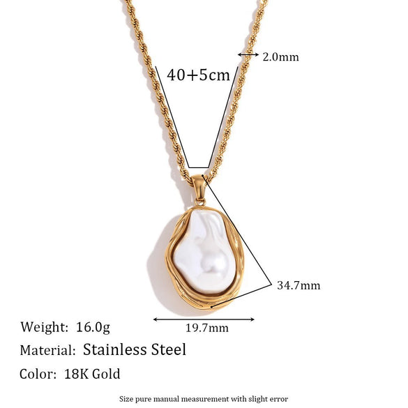 Wholesale Light Luxury Geometric Stainless Steel Pvd Furnace Vacuum Real Gold Plated Women's Necklace And Earrings Set