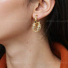 Wholesale Light Luxury Geometric Stainless Steel Real Gold Plated Jewelry Set For Women Earrings Necklace Bracelet