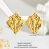 Wholesale Light Luxury Geometric Stainless Steel Stamped Earrings For Women