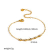 Wholesale Light Luxury Geometric Stainless Steel Vacuum Plated Bracelet For Women