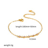 Wholesale Light Luxury Geometric Stainless Steel Vacuum Plated Bracelet For Women