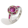 Wholesale Light Luxury Geometric Stainless Steel Vacuum Plated Ring Jewelry For Women