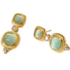 Wholesale Light Luxury Geometric Stainless Steel Women's Earrings With Vacuum Real Gold Plating In Pvd Furnace