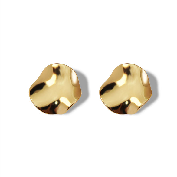 Wholesale Light Luxury Geometric Stamped Stainless Steel Earrings For Women