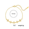 Wholesale Light Luxury Geometric Star Zircon Bracelet Set With Diamonds For Women Made Of Titanium Steel