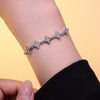 Wholesale Light Luxury Geometric Star Zircon Bracelet Set With Diamonds For Women Made Of Titanium Steel