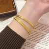 Wholesale Light Luxury Geometric Starry Sky Design Frosted And Polished Titanium Steel Bracelet Fashion Accessory