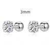 Wholesale Light Luxury Geometric 925 Sterling Silver Earrings With Zircon Inlay And Electroplating For Women