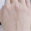 Wholesale Light Luxury Geometric 925 Sterling Silver Necklace With Four Diamond Zircon Pendant And Ochain Microinlay Style For Women