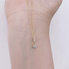 Wholesale Light Luxury Geometric 925 Sterling Silver Necklace With Four Diamond Zircon Pendant And Ochain Microinlay Style For Women