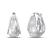 Wholesale Light Luxury Geometric Style S925 Sterling Silver Women's Star Carved Ushaped Water Drop Earrings Electroplated