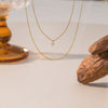 Wholesale Light Luxury Geometric Titanium Steel Bamboo Chain Necklace For Women With Electroplating Design