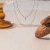 Wholesale Light Luxury Geometric Titanium Steel Bamboo Chain Necklace For Women With Electroplating Design