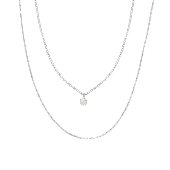 Wholesale Light Luxury Geometric Titanium Steel Bamboo Chain Necklace For Women With Electroplating Design