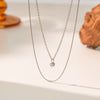 Wholesale Light Luxury Geometric Titanium Steel Bamboo Chain Necklace For Women With Electroplating Design
