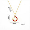 Wholesale Light Luxury Geometric Titanium Steel Cross Chain Necklace With Real Gold Plating In The Furnace For Women