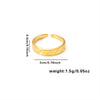 Wholesale Light Luxury Geometric Titanium Steel Electroplated Irregular Multi Layer Women's Ring