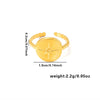 Wholesale Light Luxury Geometric Titanium Steel Electroplated Irregular Multi Layer Women's Ring