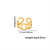 Wholesale Light Luxury Geometric Titanium Steel Electroplated Irregular Multi Layer Women's Ring