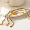 Wholesale Light Luxury Geometric Vacuum Plated Stainless Steel Women's Bracelet