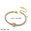 Wholesale Light Luxury Geometric Vacuum Plated Stainless Steel Women's Bracelet