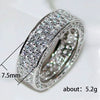 Wholesale Light Luxury Geometric Zirconia Rings Made Of Copper