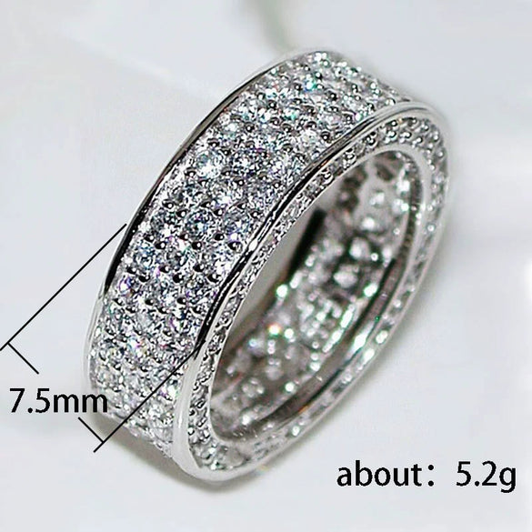 Wholesale Light Luxury Geometric Zirconia Rings Made Of Copper