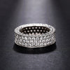 Wholesale Light Luxury Geometric Zirconia Rings Made Of Copper