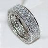 Wholesale Light Luxury Geometric Zirconia Rings Made Of Copper