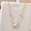 Wholesale Light Luxury Goldplated Stainless Steel Insectpatterned Ochain Necklace