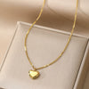 Wholesale Light Luxury Goldplated Stainless Steel Insectpatterned Ochain Necklace