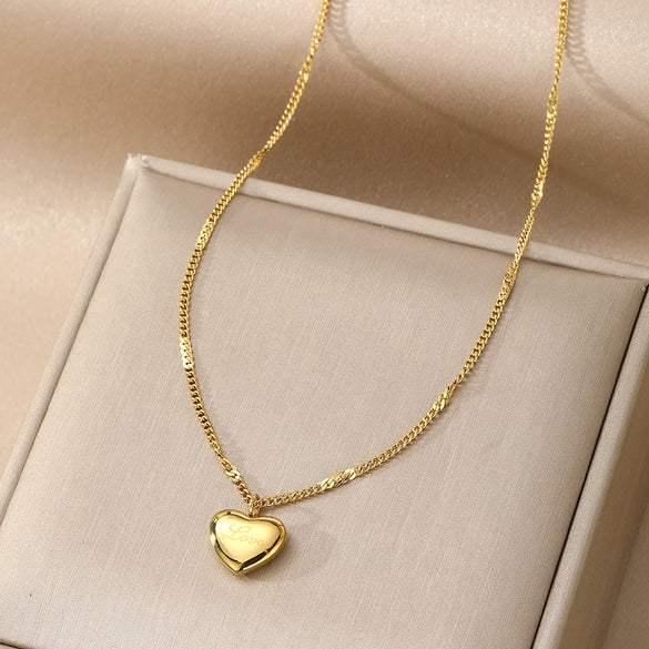 Wholesale Light Luxury Goldplated Stainless Steel Insectpatterned Ochain Necklace