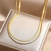 Wholesale Light Luxury Goldplated Stainless Steel Insectpatterned Ochain Necklace