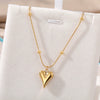 Wholesale Light Luxury Goldplated Stainless Steel Insectpatterned Ochain Necklace