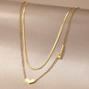 Wholesale Light Luxury Goldplated Stainless Steel Insectpatterned Ochain Necklace