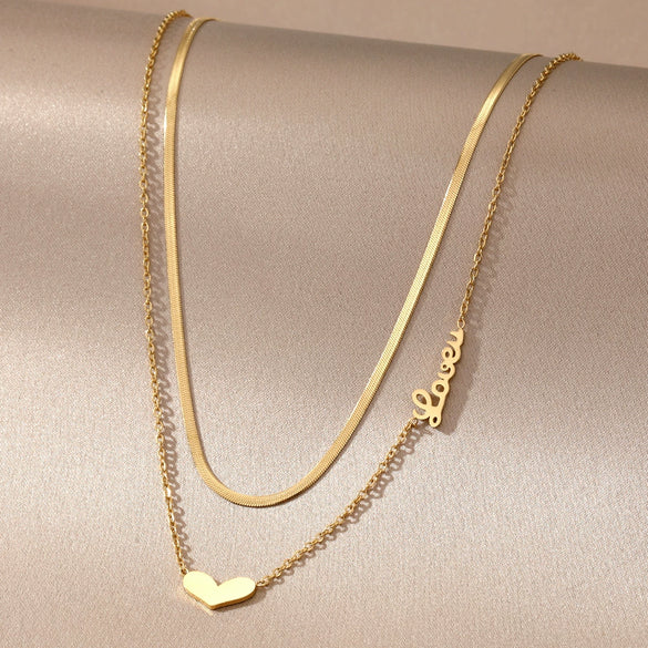 Wholesale Light Luxury Goldplated Stainless Steel Insectpatterned Ochain Necklace