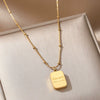 Wholesale Light Luxury Goldplated Stainless Steel Insectpatterned Ochain Necklace