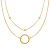 Wholesale Light Luxury Goldplated Stainless Steel Insectpatterned Ochain Necklace