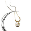 Wholesale Light Luxury H Letter Pendant Necklace For Women Titanium Steel Geometric Design Snake Bone Chain Electroplated Non Fading Shell Neck Chain