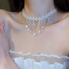 Wholesale Light Luxury Handmade Crystal Bow Clavicle Chain Necklace For Women